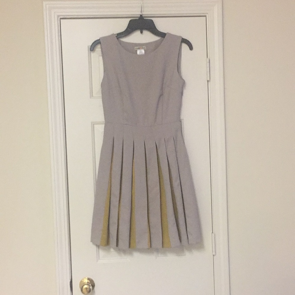 Tan and yellow altard state dress